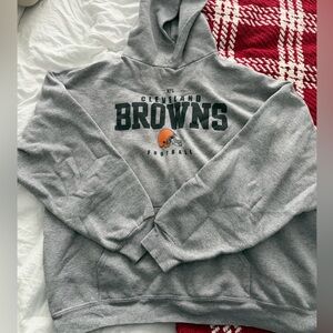 Vintage Early 2000’s Cleveland Browns Gray Hoodie
